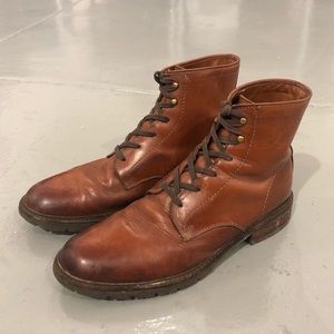 Frye lace-up boots